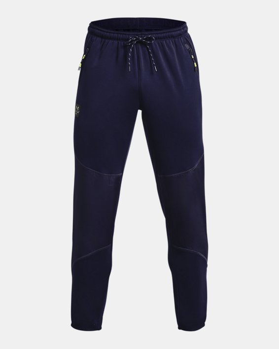 Men's UA RUSH™ Fleece Pants in Blue image number 8